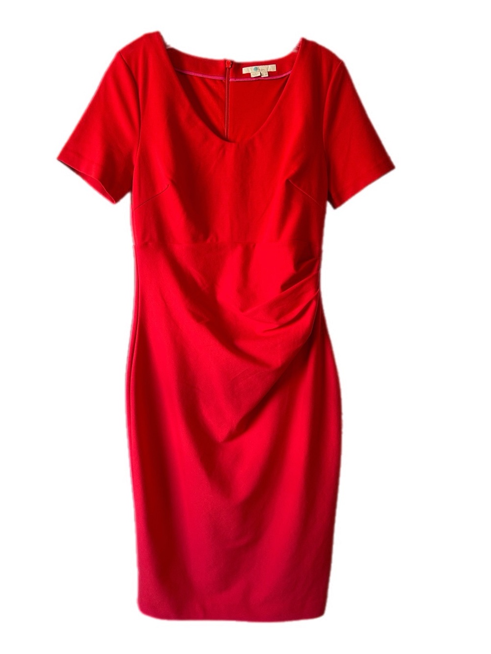 Boden Red Short-Sleeve Sheath Dress
